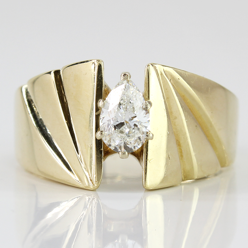 Apples of Gold Jewelry Men's 1/4 Carat Diamond Solitaire Ring