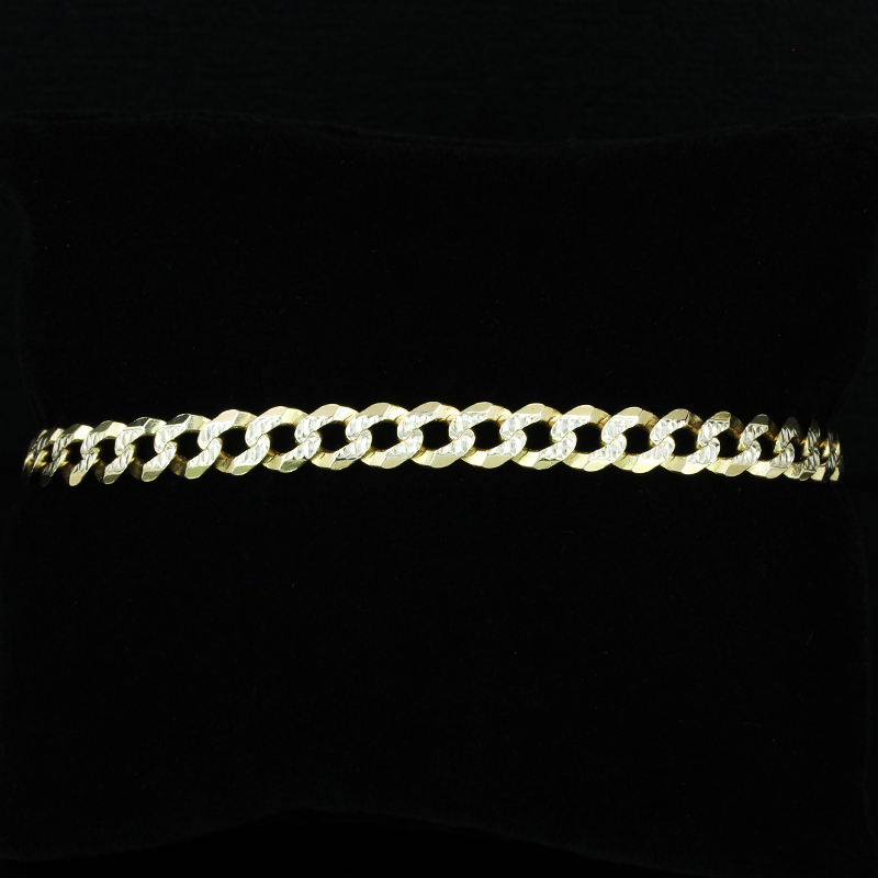 Vintage 14k Yellow Gold Double Cuban Link Identification ID Bracelet - A&V  Pawn