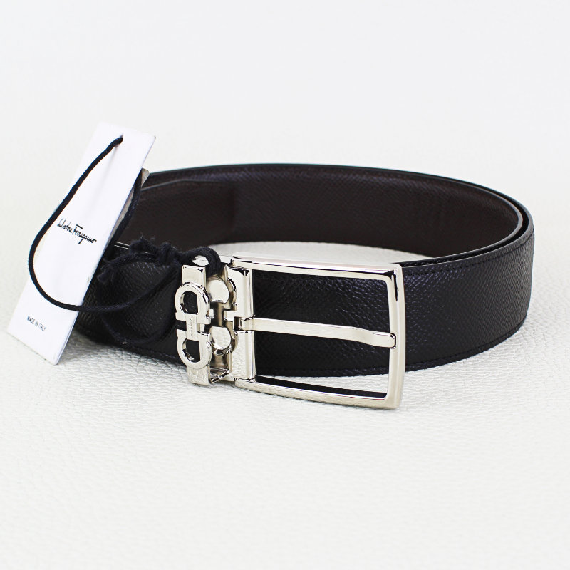 35mm reversible leather belt - Ferragamo - Men