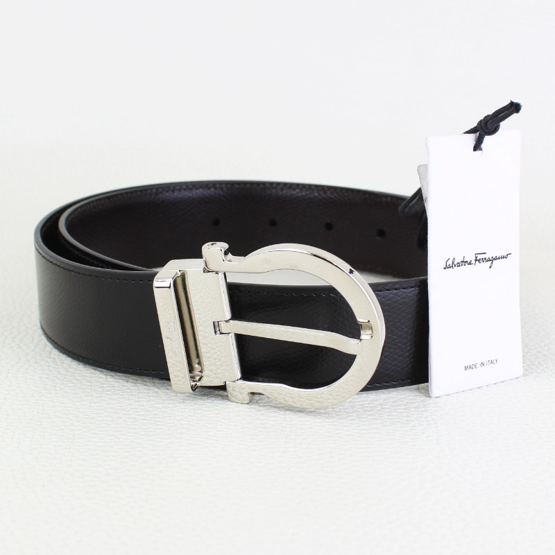 Salvatore Ferragamo Reversible Gancini Belt Black - A&V Pawn