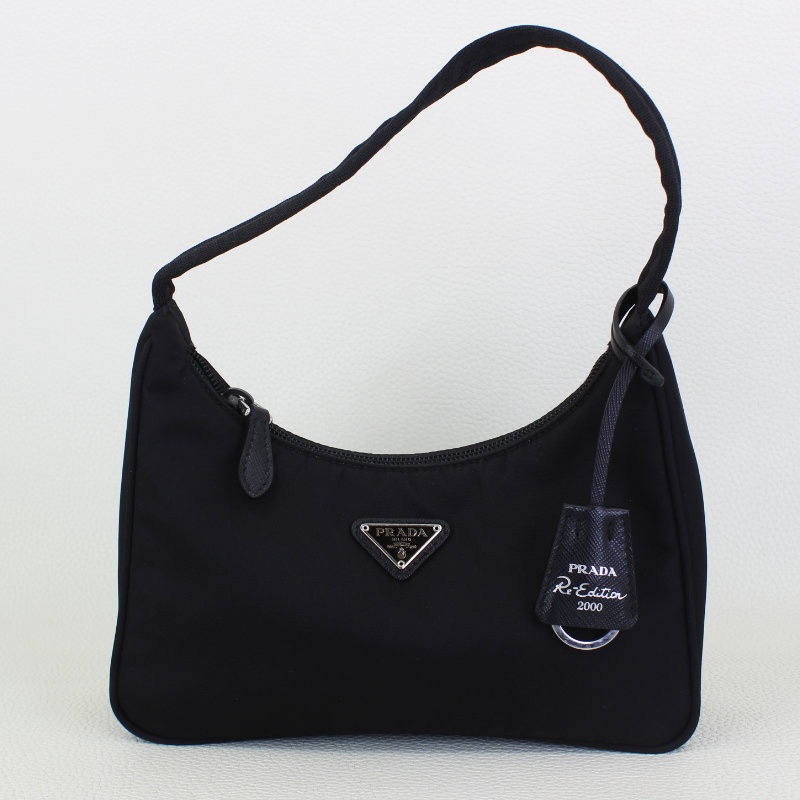 Nylon Crossbody Bag in Black - Prada