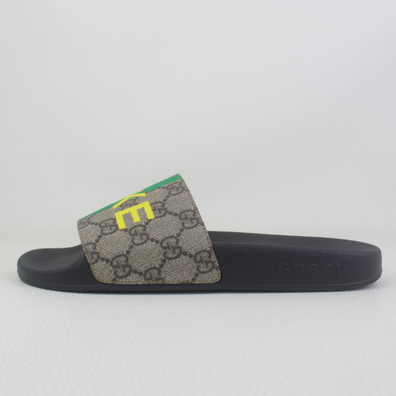 Gucci GG Supreme Monogram Fake/Not Slide Sandal - A&V Pawn