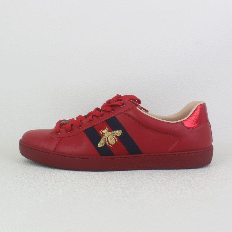 Gucci Web Bee Embroidered Ace Sneakers - A&V Pawn