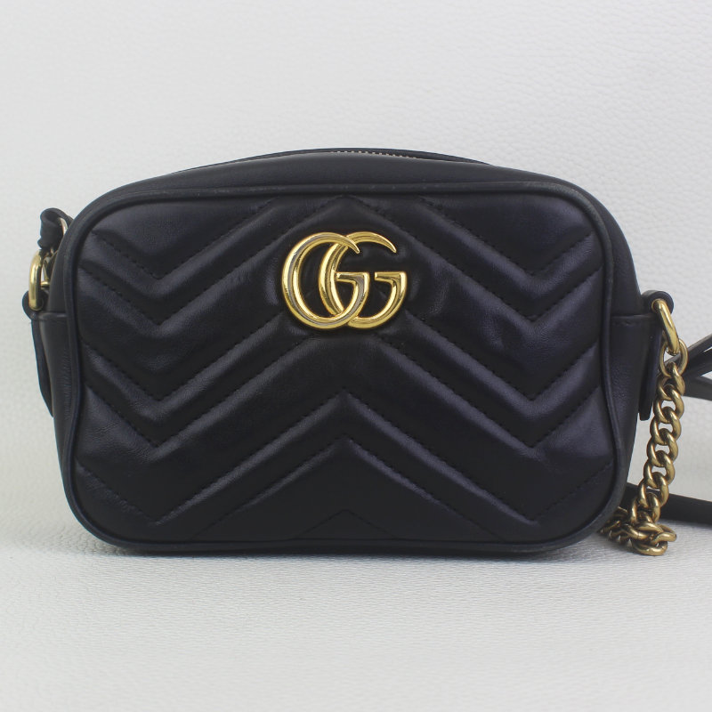 Gucci GG Marmont Matelasse Mini Leather Crossbody Bag
