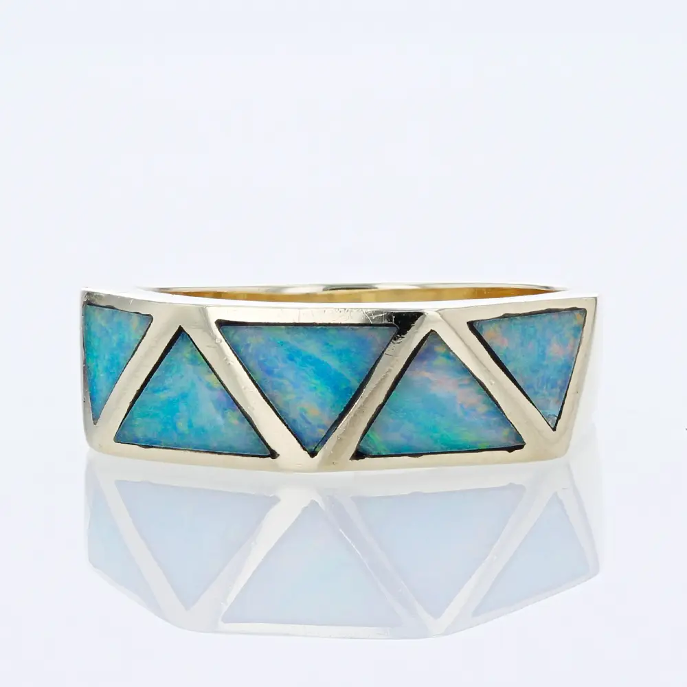 14 Karat Opal Inlay Brand