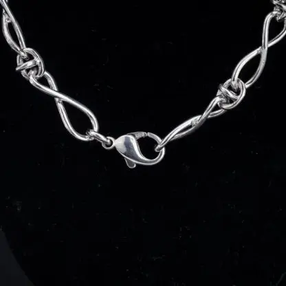 Sterling Silver Gold Knot Necklace
