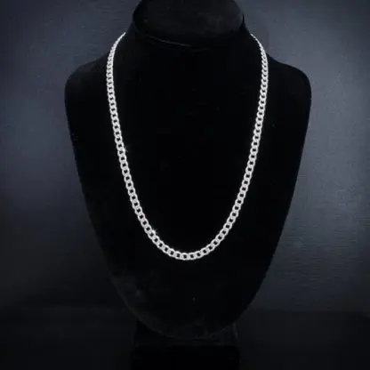Sterling Silver Cuban Link 22" Chain