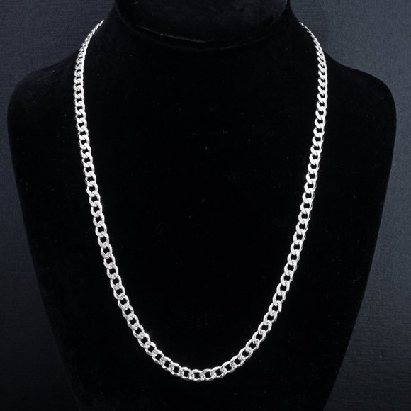 Sterling Silver Cuban Link Chain 22″ – A&V Pawn