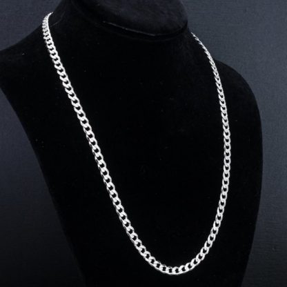 Sterling Silver Cuban Link 22" Chain
