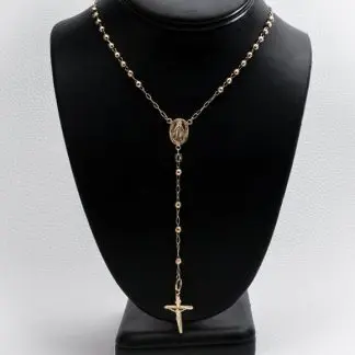 14K Diamond Cut Rosary