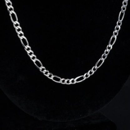 Sterling Figaro 24" Chain