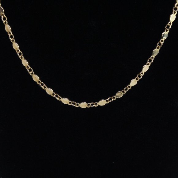 gold heart link chain necklace