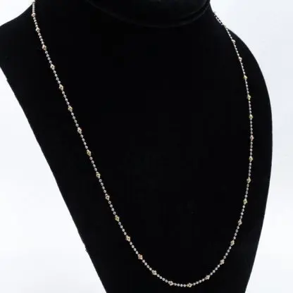 18K Beaded Necklace 20"