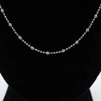 18K Beaded Necklace 20"