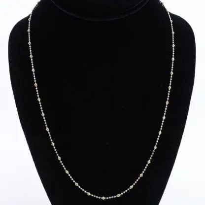 18K Beaded Necklace 20"