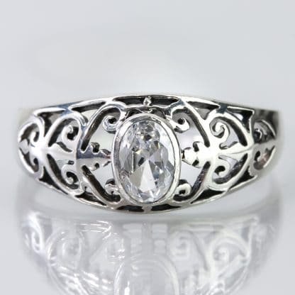 Sterling Silver Crystal Ring - Image 13