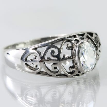 Sterling Silver Crystal Ring - Image 11