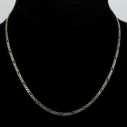 14k Yellow Gold Figaro Chain - Image 2