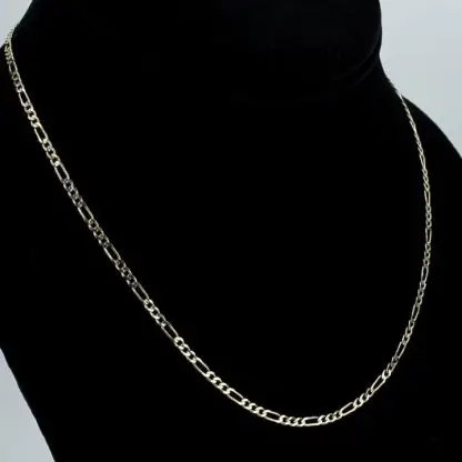 14k Yellow Gold Figaro Chain - Image 3