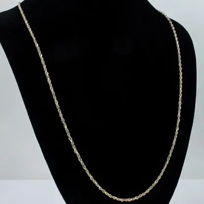 10k Yellow Gold Rope Chain - Image 3