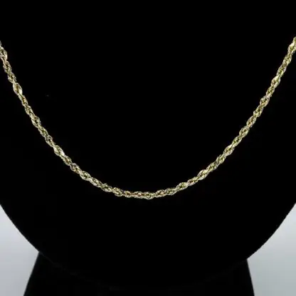 10k Yellow Gold Rope Chain - Image 4