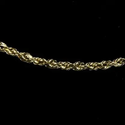 10k Yellow Gold Rope Chain - Image 5