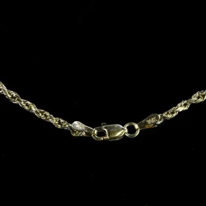 10k Yellow Gold Rope Chain - Image 6