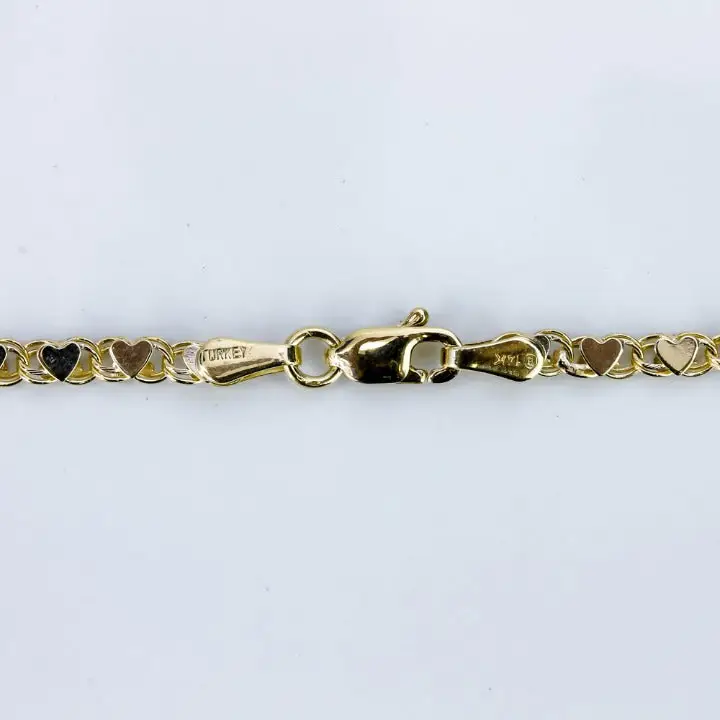 Large 14k Yellow Gold Mesh Link Identification ID Bracelet - A&V Pawn