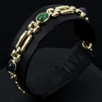 14k Gold Gemstone Bracelet