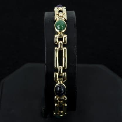 14k Gold Gemstone Bracelet - Image 4