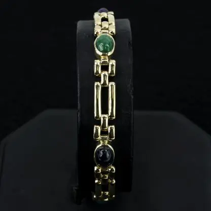 14k Gold Gemstone Bracelet - Image 4