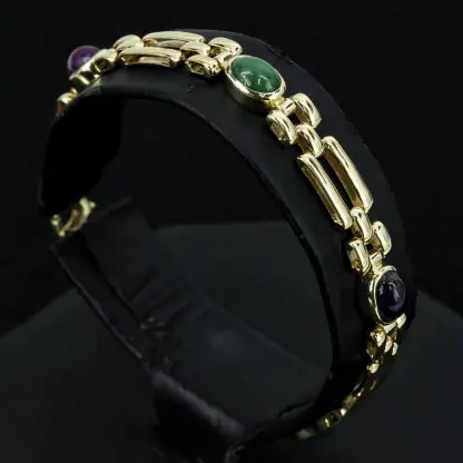 14k Gold Gemstone Bracelet - Image 5