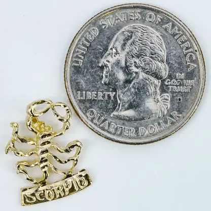 14k Gold Scorpio Pendant - Image 2