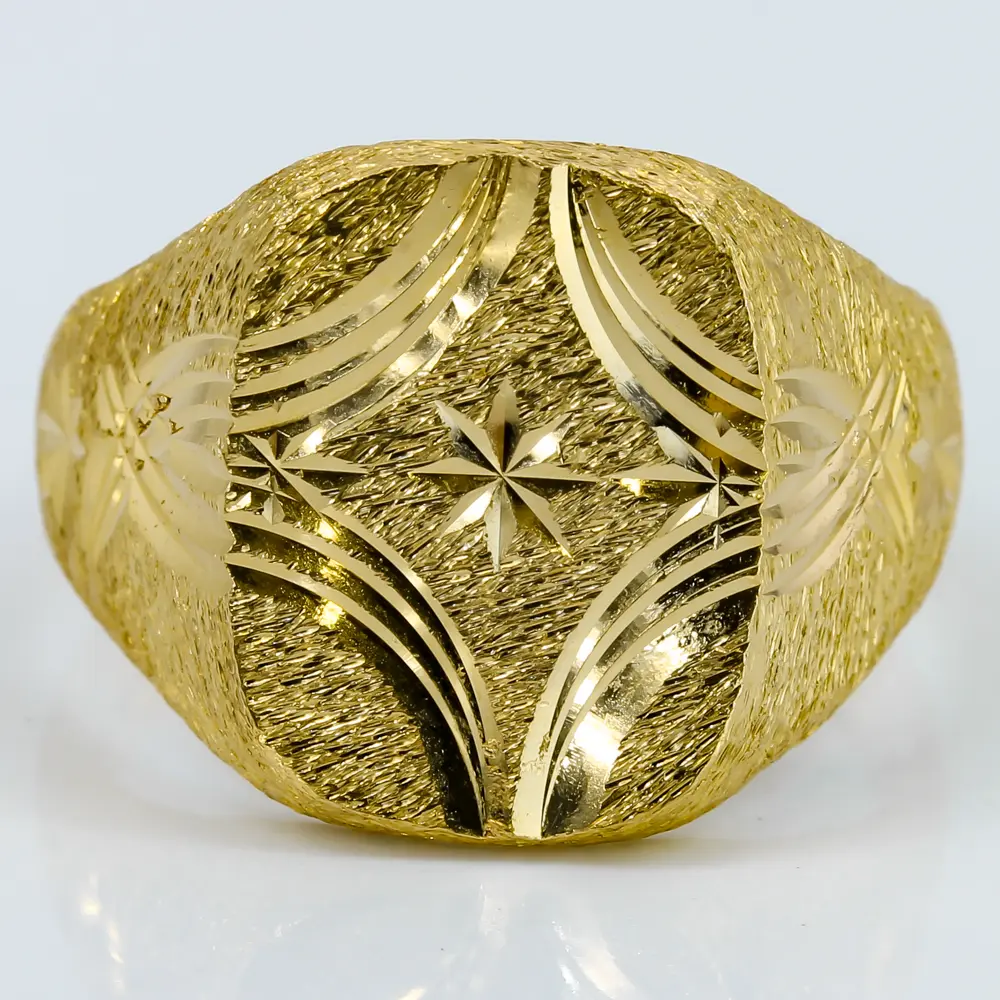 Buy quality 22k Gold Plain Traditional Ring in Noida
