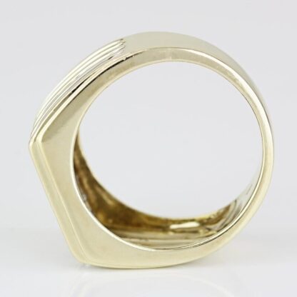 10K Two-Tone Yellow and White Gold 24-Diamond Ring