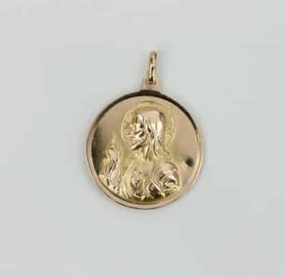 18k Gold Jesus Pendant