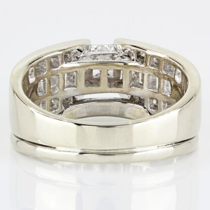 14k White Gold Princess Diamond Ring
