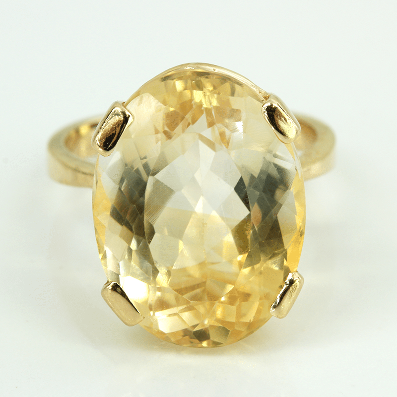 14k Gold Citrine Gemstone Ring - A&V Pawn