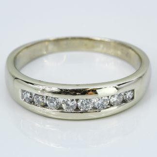 14k White Gold Diamond Anniversary/ Wedding Band Ring