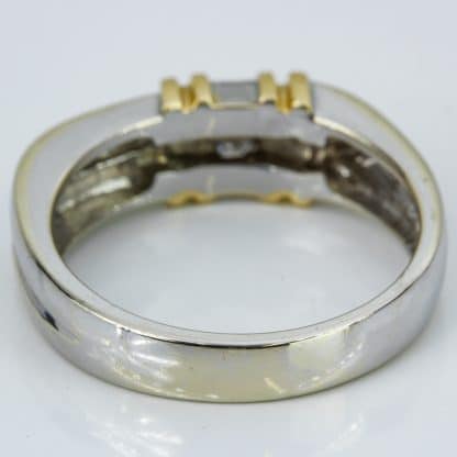 14k Two-Tone Princess Diamond Ring - Image 4