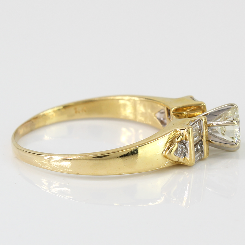 18k Gold Baguette Diamond Ring - A&V Pawn