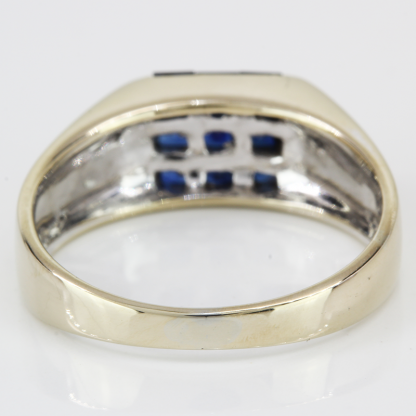 18k Gold Princess Sapphire Ring - Image 6