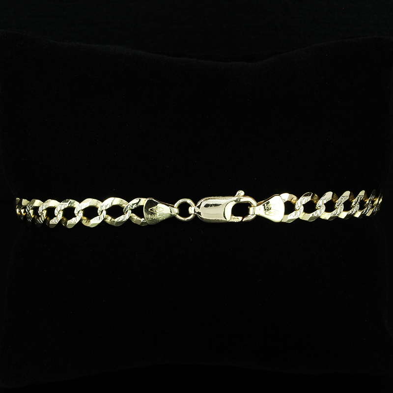 14k Yellow Gold Large Cat / Panther Link Bracelet (Italy) - A&V Pawn