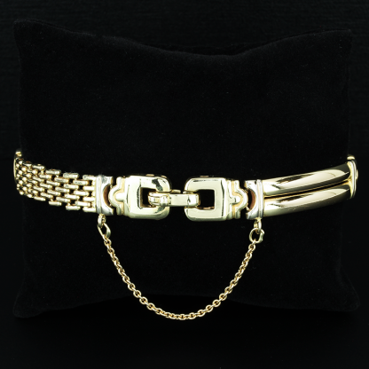 Vintage 14K Yellow Gold Fancy Multi-Link Bracelet - Image 3