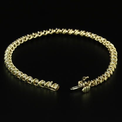 10k 1/2 Carat Diamond Tennis Bracelet - Image 4