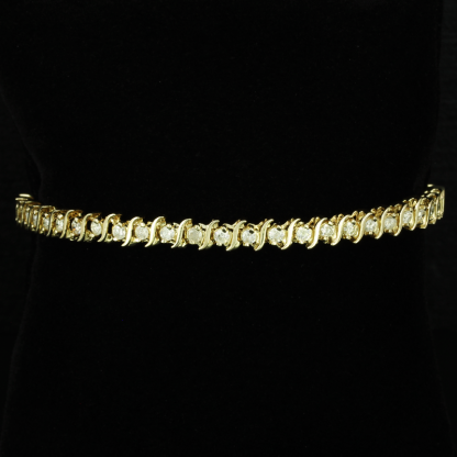 14k Gold Tennis Bracelet w/ Diamonds