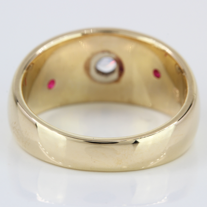 14k Gold Diamond & Ruby Ring - Image 5