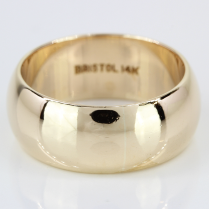 14k Gold Wide Band Ring