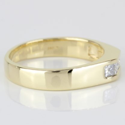 Vintage 14k Gold Princess-Cut Diamond Ring - Image 6