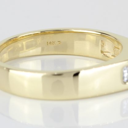 Vintage 14k Gold Princess-Cut Diamond Ring - Image 5